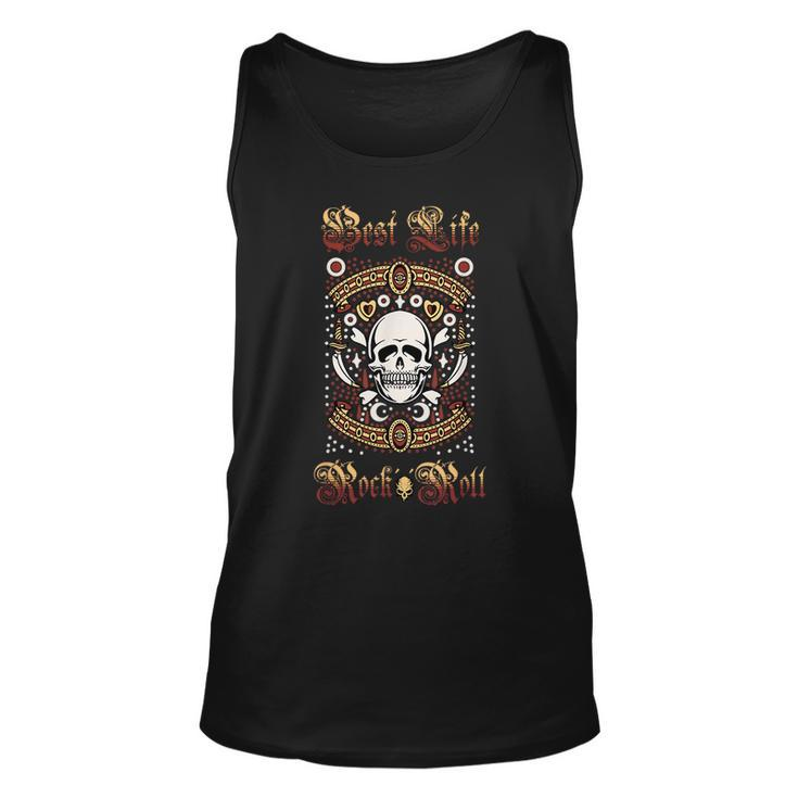 Classic Rock Style And Skull Theme For Rock Summer  Unisex Tank Top
