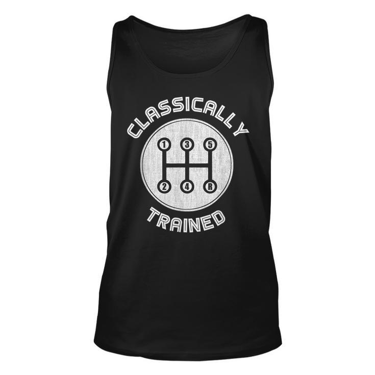 Classically Trained Funny Three Pedals Car Guys Gift Unisex Tank Top