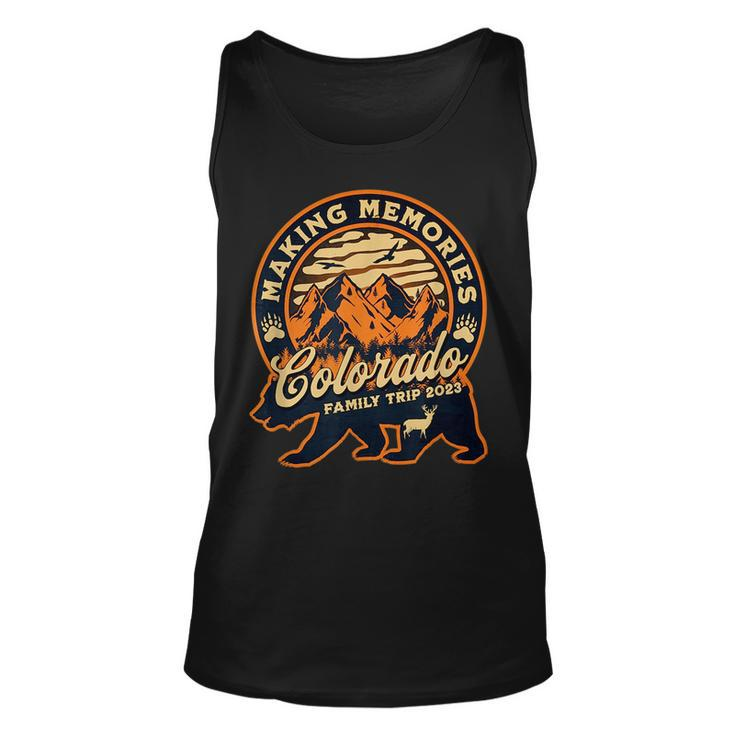 Colorado Family Vacation 2023 Mountains Camping Family Trip  Unisex Tank Top