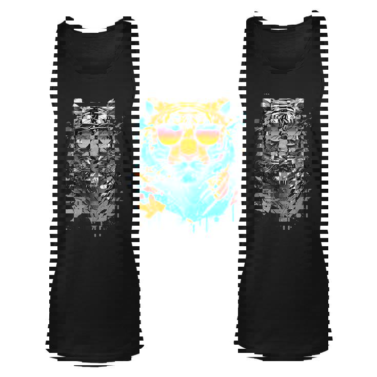 Love♡Tiger Tiger Mountain Rhinestone Cap Sleeve Tee