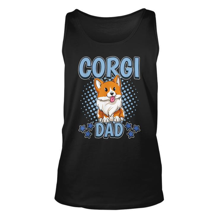 Corgi Dad Daddy Fathers Day Corgi For Dad Tank Top