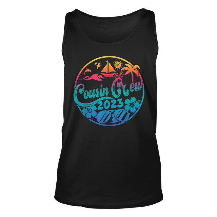 Cousin Crew 2023 Summer Vacation Holiday Family Camp Tie Dye  Unisex Tank Top