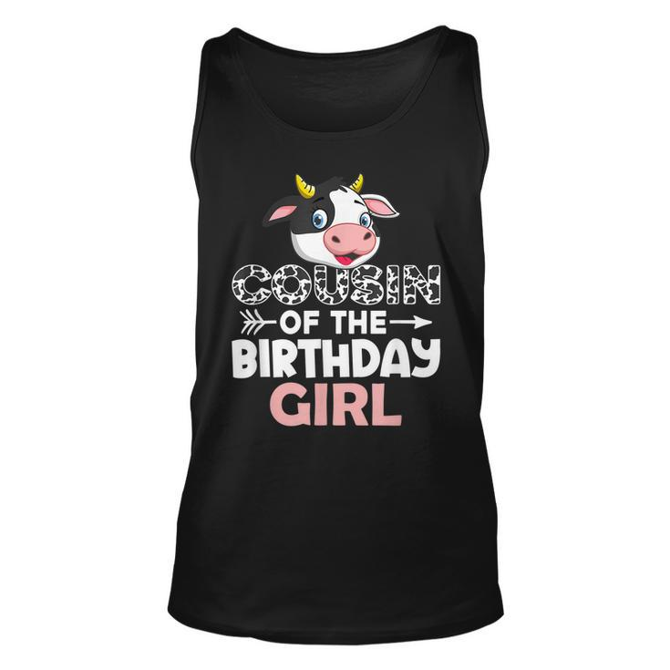 Cousin Of The Birthday Girl Cows Farm Cow Cousin  Unisex Tank Top