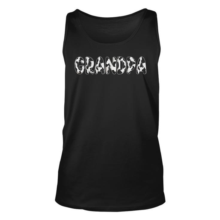 Cow Grandpa Birthday Family Matching Fathers Day Boy Girl Unisex Tank Top