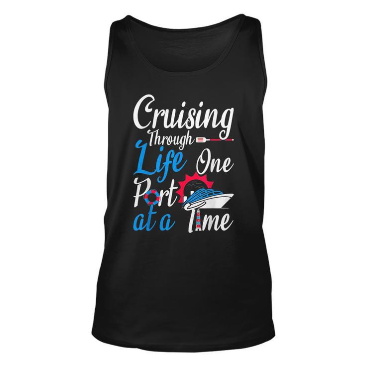 Cruising Through Life One Port At A Time Boating Cruise Trip Tank Top