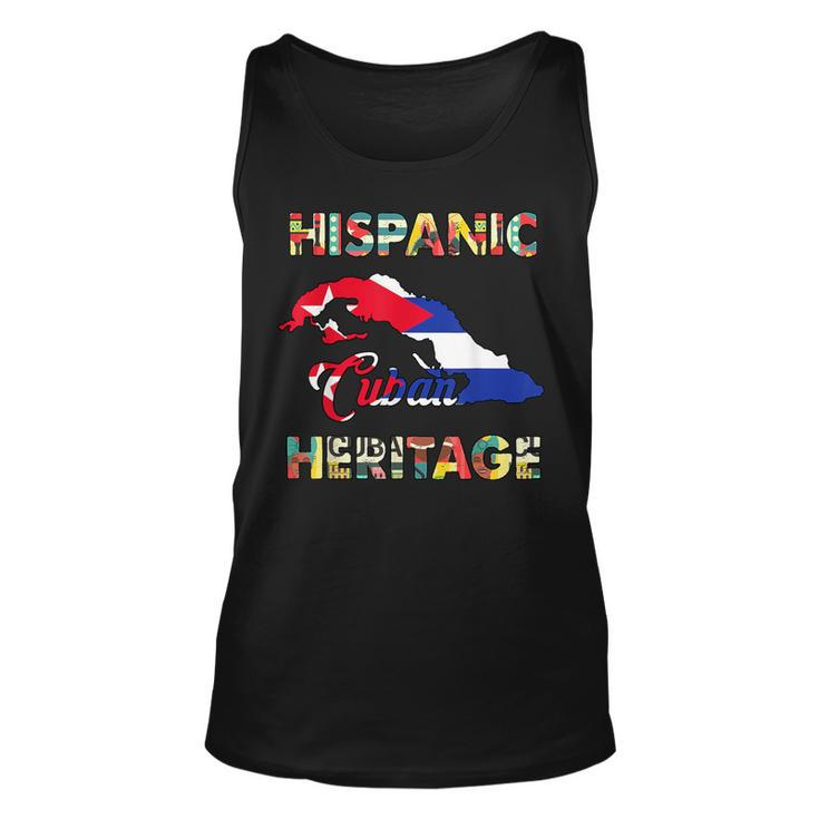 Cuba Cuban Flag Hispanic Heritage Pride Cubanita Tank Top