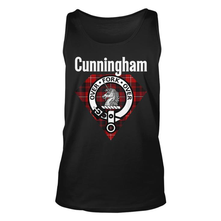 Cunningham Clan Scottish Name Coat Of Arms Tartan Unisex Tank Top