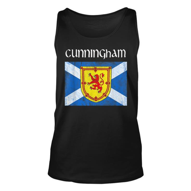Cunningham Scottish Clan Name Gift Scotland Flag Festival Unisex Tank Top