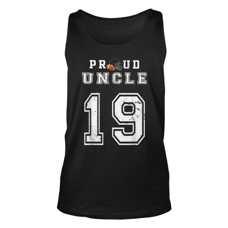 Custom Proud Football Uncle Number 19 Personalized For Men  Unisex Tank Top