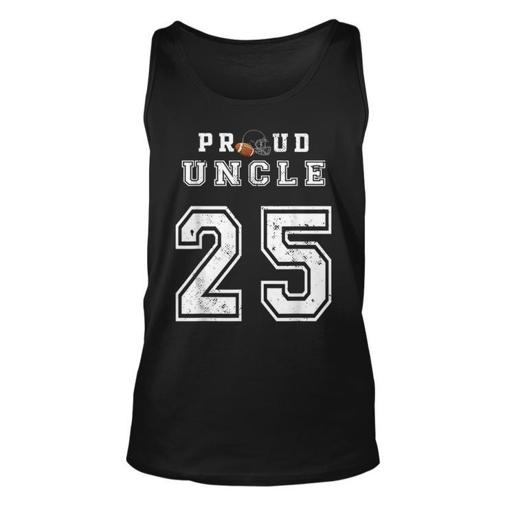 Custom Proud Football Uncle Number 25 Personalized For Men  Unisex Tank Top
