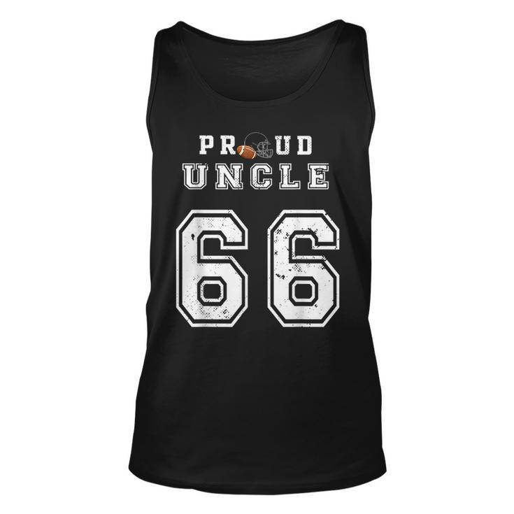 Custom Proud Football Uncle Number 66 Personalized For Men  Unisex Tank Top
