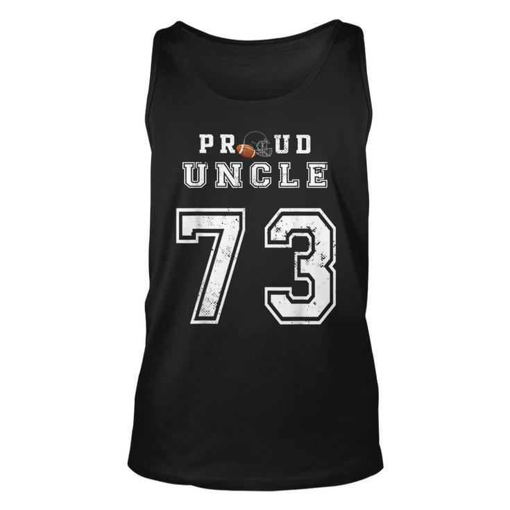 Custom Proud Football Uncle Number 73 Personalized For Men  Unisex Tank Top