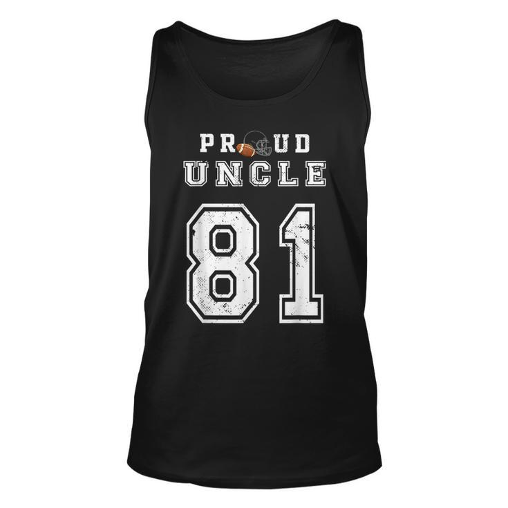 Custom Proud Football Uncle Number 81 Personalized For Men  Unisex Tank Top