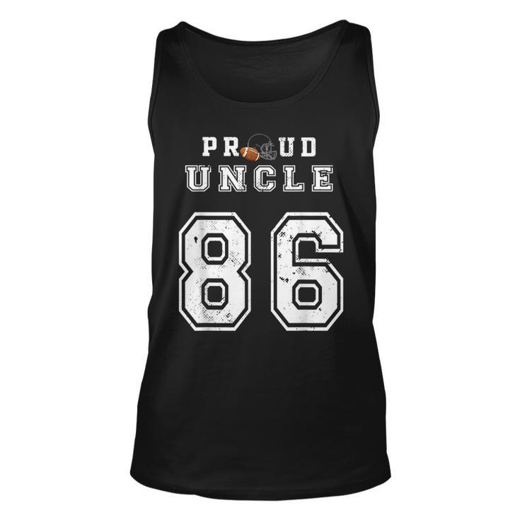 Custom Proud Football Uncle Number 86 Personalized For Men  Unisex Tank Top