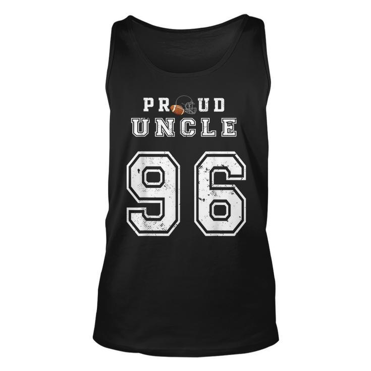 Custom Proud Football Uncle Number 96 Personalized For Men  Unisex Tank Top