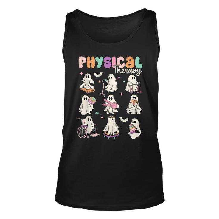 Cute Ghost Physical Therapy Pt Physical Therapist Halloween Tank Top