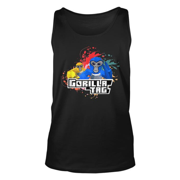 Cute Gorilla Tag Monke Vr Gamer For Kids Adults Ns Gift  Unisex Tank Top