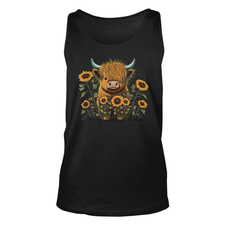 Cute Highland Cattle Cow Highland Cow Tank Top
