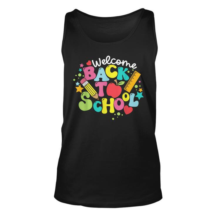 Cute Welcome Back To School Class Teaching Student Education Tank Top