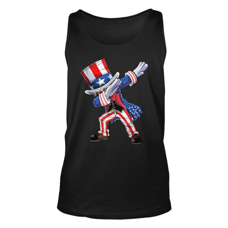Dabbing Uncle Sam 4Th Of July Independence Day Patriotic Unisex Tank Top
