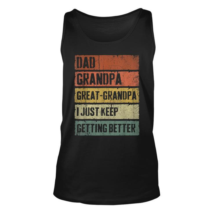 Dad Granpa Great Grandpa For Fathers Day Funny  Unisex Tank Top