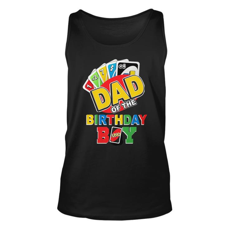 Dad Of The Birthday Boy  Uno Daddy Papa Father 1St Bday    Unisex Tank Top