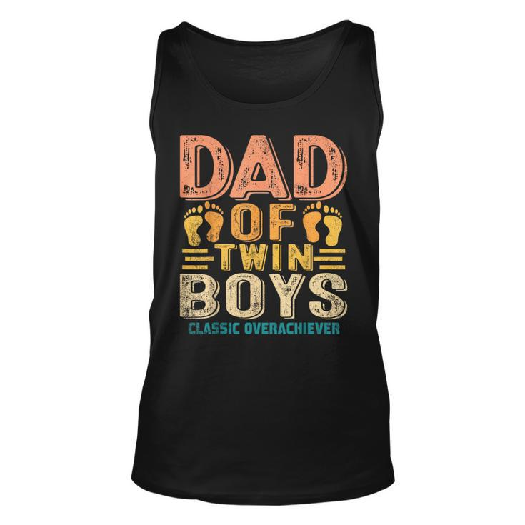 Dad Of Twin Boys Twin Dad Father  Unisex Tank Top
