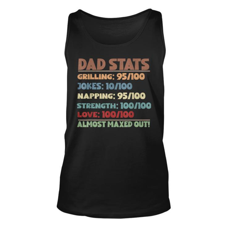 Dad Stats Gamer Dad Rpg Video Game Lover Fathers Day Gaming Tank Top