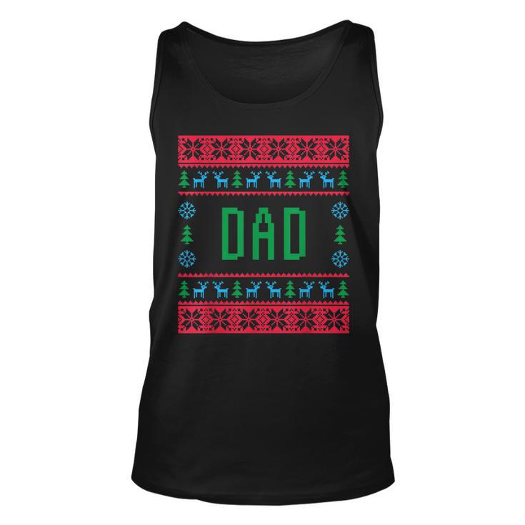 Dad Ugly Christmas Sweater Pjs Matching Family Pajamas Tank Top