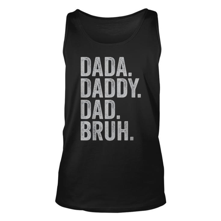 Dada Daddy Dad Bruh Fathers Day Vintage Daddy For Mens Tank Top