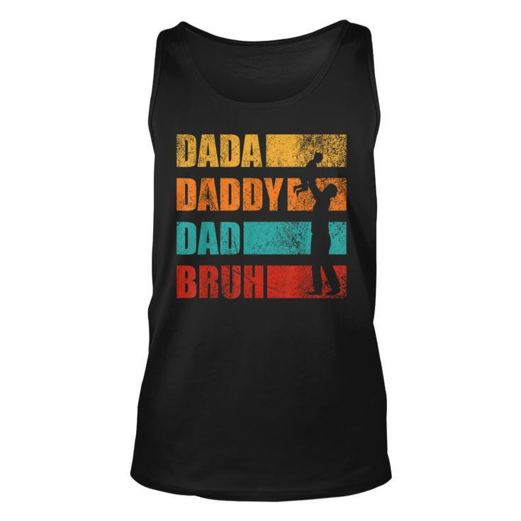Dada Daddy Dad Bruh Funny Retro Vintage Fathers Day Unisex Tank Top