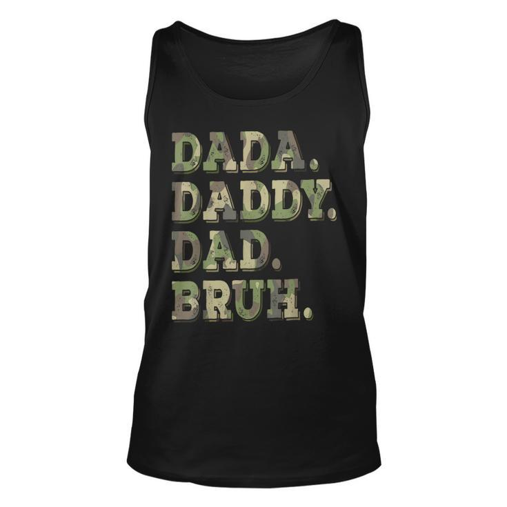 Dada Daddy Dad Bruh  Idea Men Funny Fathers Day Dad Unisex Tank Top
