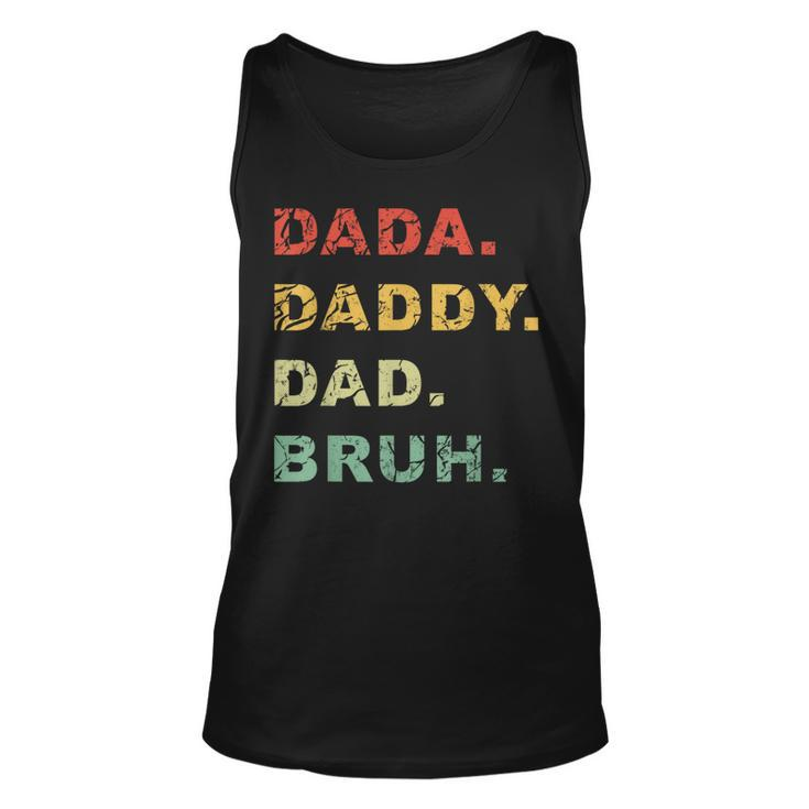 Dada Daddy Dad Bruh Vintage Fathers Day For Dad Tank Top