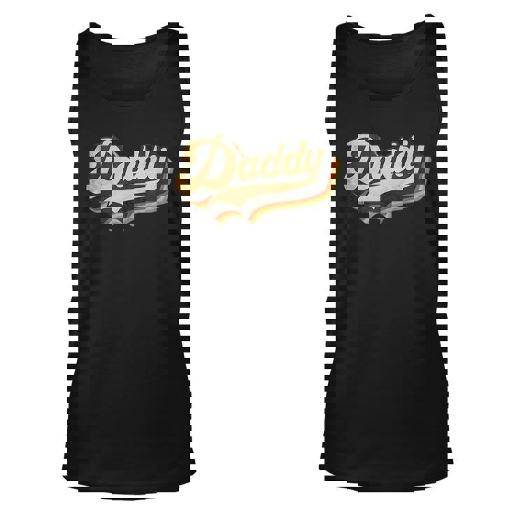 Daddy Gifts Retro Vintage Fathers Day Daddy  Unisex Tank Top