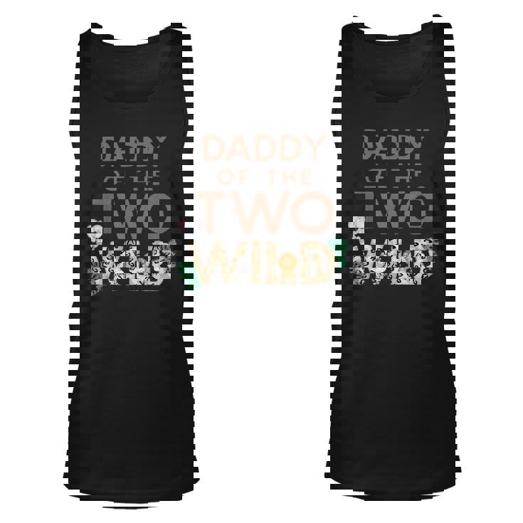 Daddy Of The Two Wild Animal Safari 2Nd Birthday Theme Unisex Tank Top