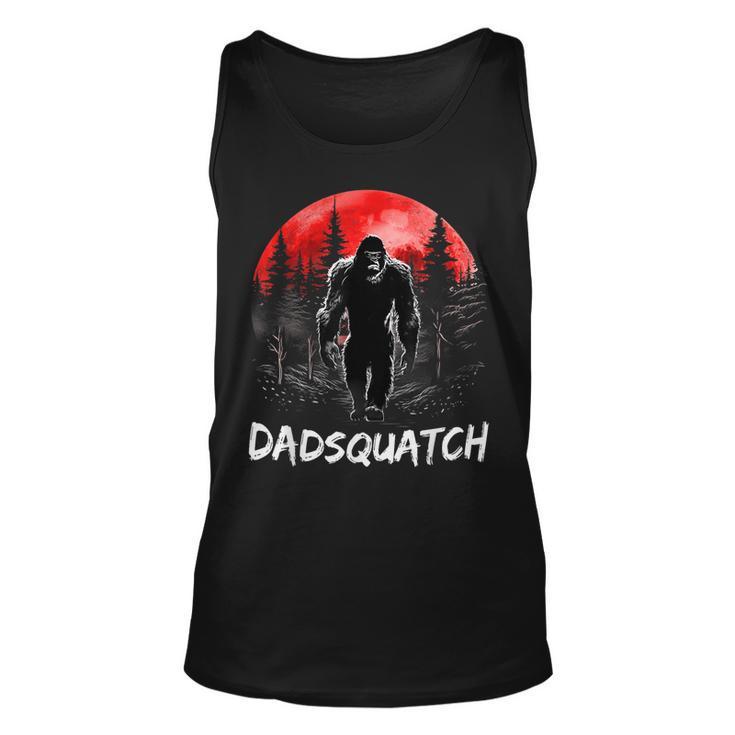 Dadsquatch Funny Bigfoot Dad Sasquatch Yeti Gift Fathers Day Unisex Tank Top
