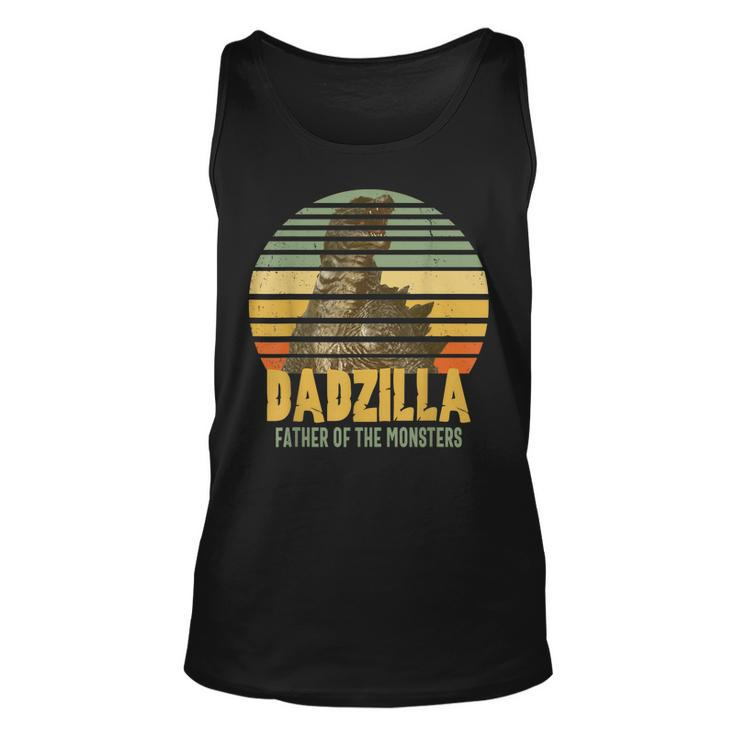 Dadzilla Father Of The Monsters Vintage Dad Fathers Day Tank Top