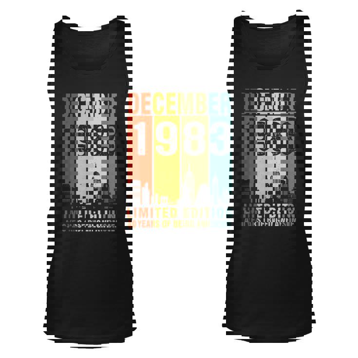 December 1983 40 Years Of Being Awesome Vintage Tank Top