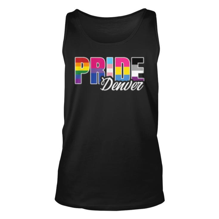 Denver Colorado Gay Pride Lesbian Bisexual Transgender Pan  Unisex Tank Top
