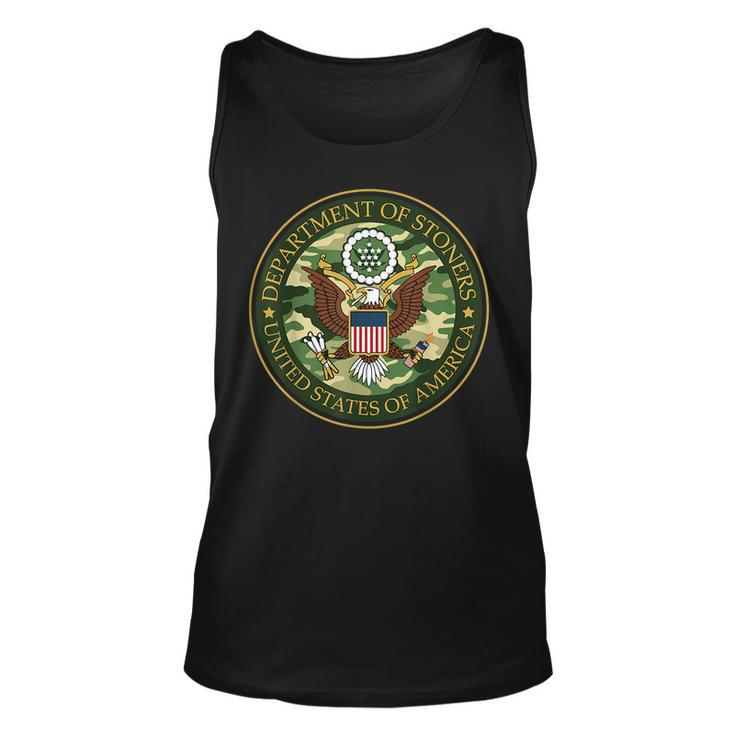 Department Of Stoners Funny Weed Cannabis Pot America Usa  Unisex Tank Top