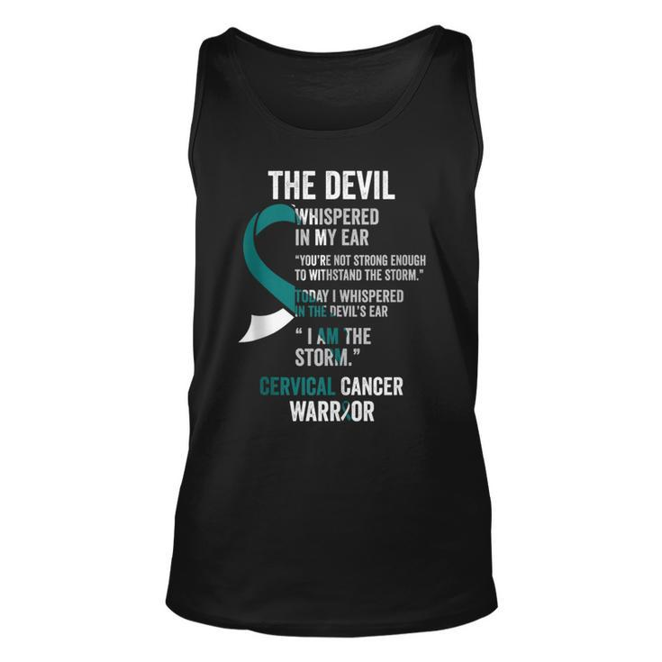 The Devil- Cervical Cancer Awareness Supporter Ribbon Tank Top