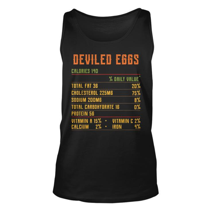 Deviled Eggs Nutrition Facts Thanksgiving 2021 Retro Vintage Tank Top