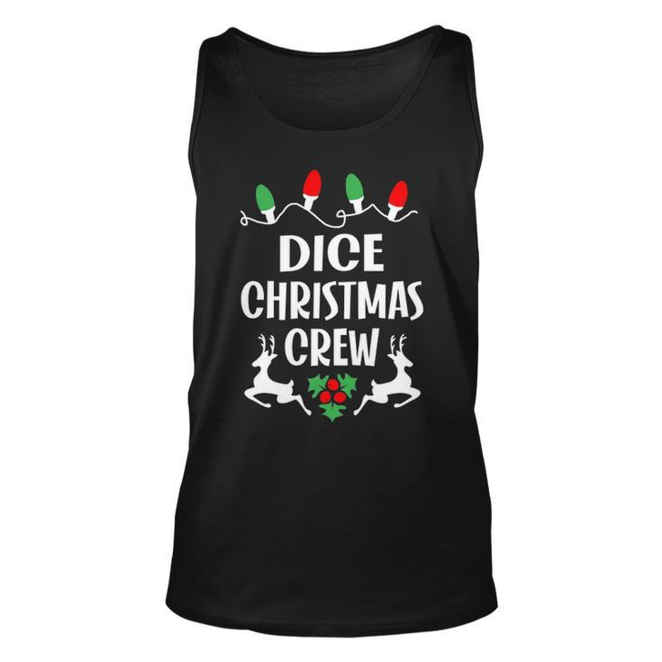 Dice Name Gift Christmas Crew Dice Unisex Tank Top