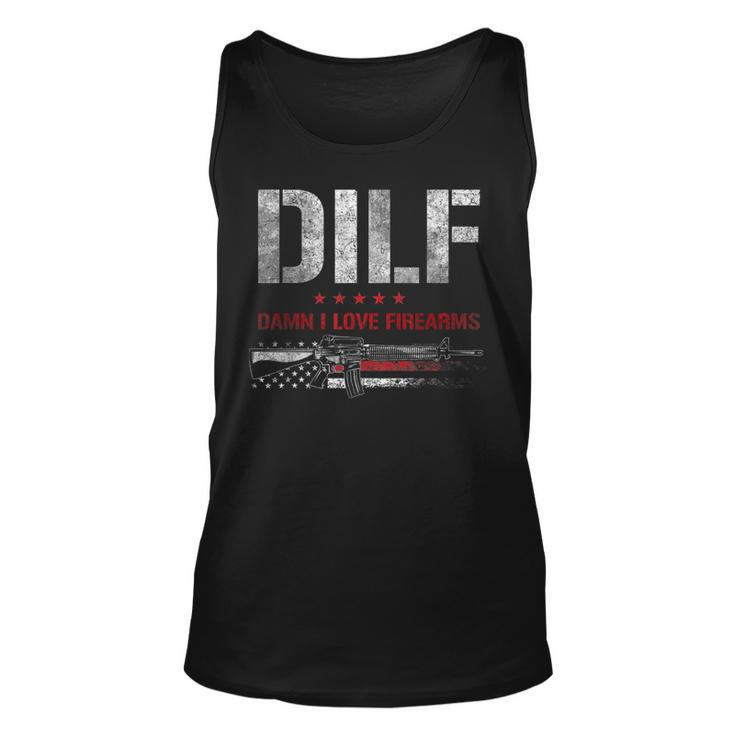 Dilf - Damn I Love Firearms  Unisex Tank Top