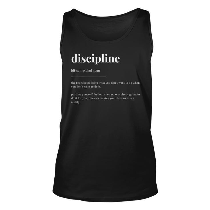 Discipline Definition Dictionary Tank Top