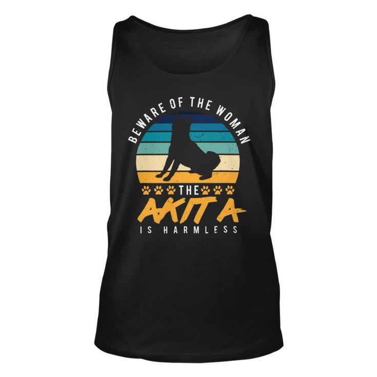 Dog Akita Vintage Akita Dog Shirt Women Dog Mom Gift Akita Lover Unisex Tank Top