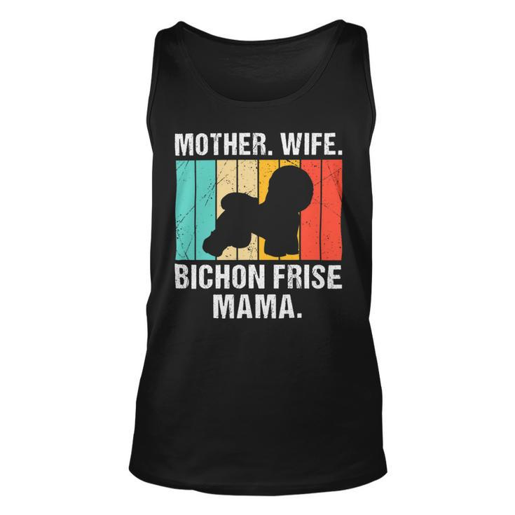 Dog Bichon Frise Mother Wife Bichon Frise Mama Retro Vintage Bichon Frise Unisex Tank Top