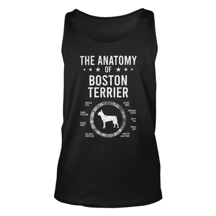 Dog Boston Terrier Anatomy Of Boston Terrier Dog Lover 8 Unisex Tank Top