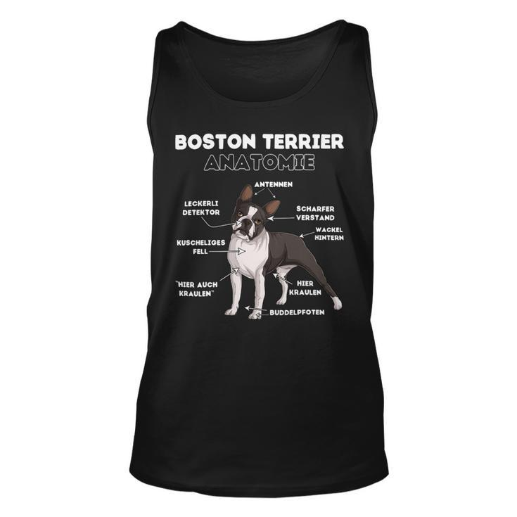 Dog Boston Terrier Anatomy Unisex Tank Top