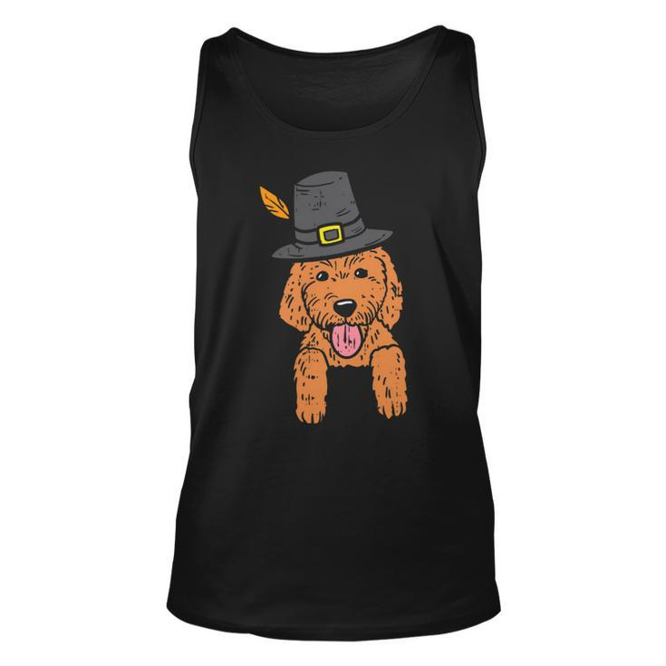 Dog Goldendoodle Pocket Pilgrim Goldendoodle Dog Lover Cute Thanksgiving Gift Unisex Tank Top